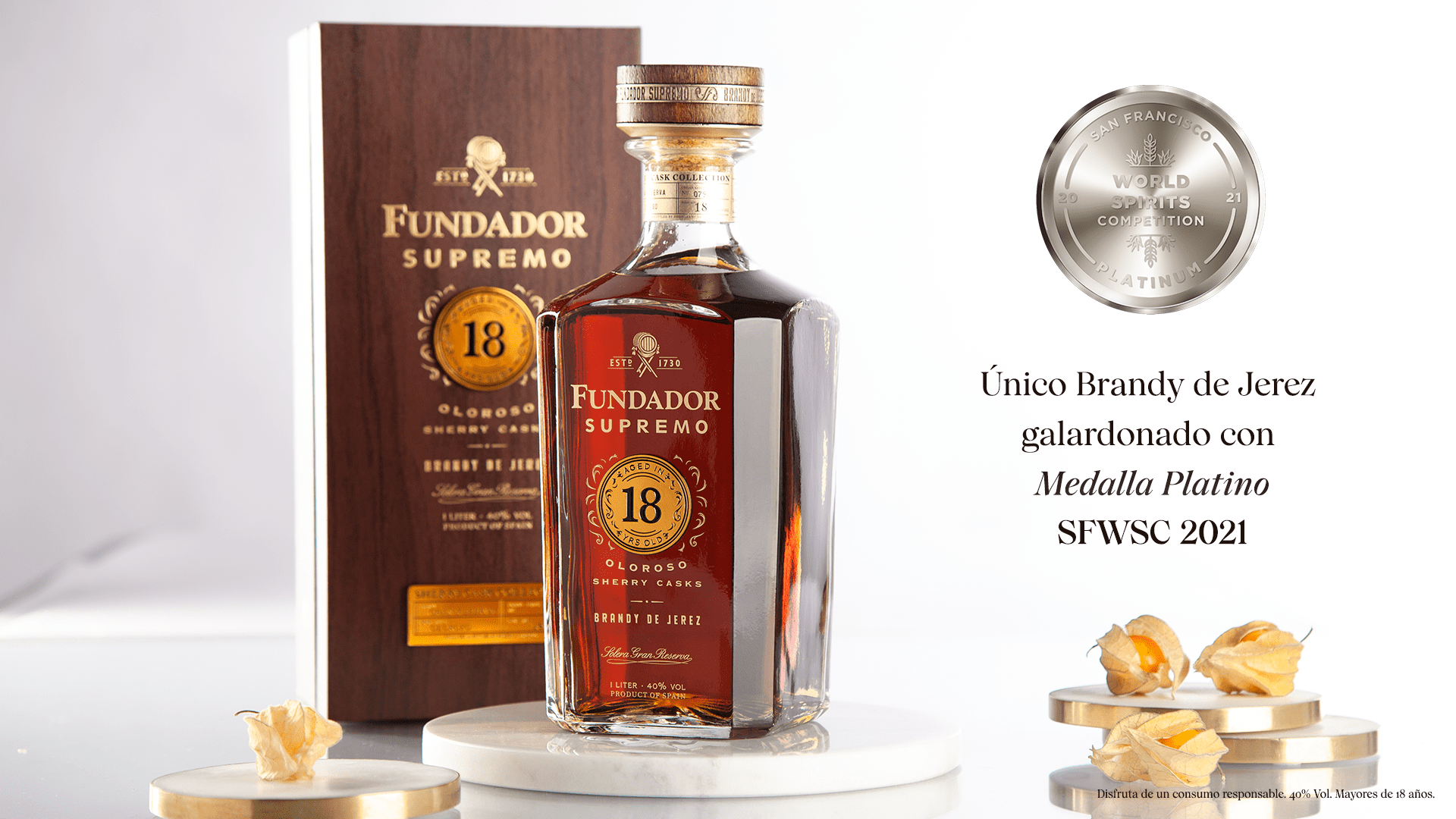 Fundador Supremo 18 se convierte en el símbolo del Brandy de Jerez