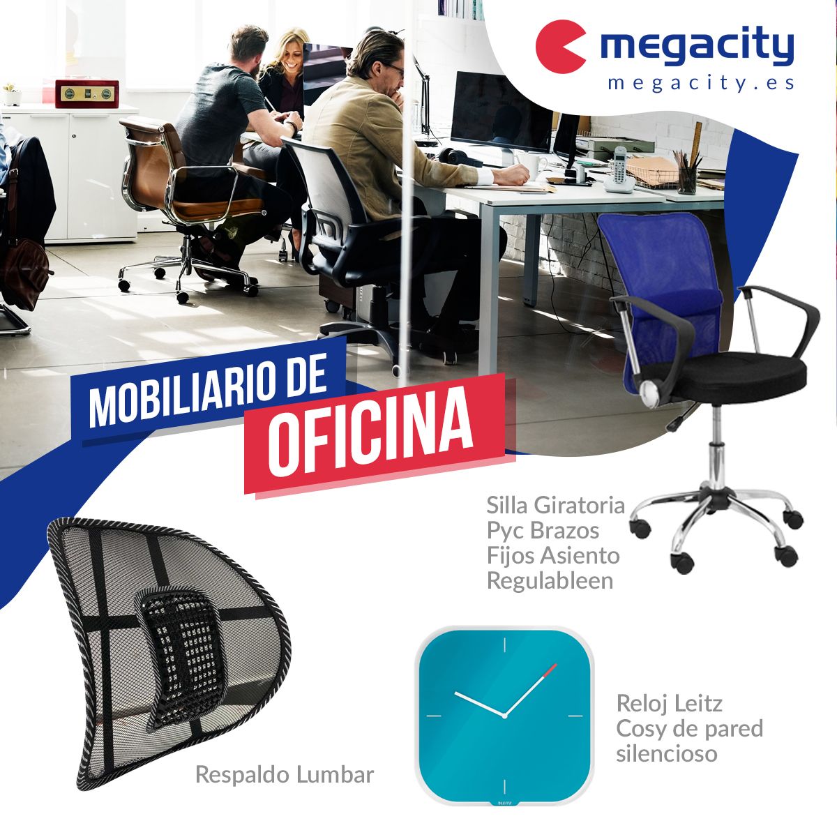 Megacity mejora la productividad de las empresas con su mobiliario de oficina