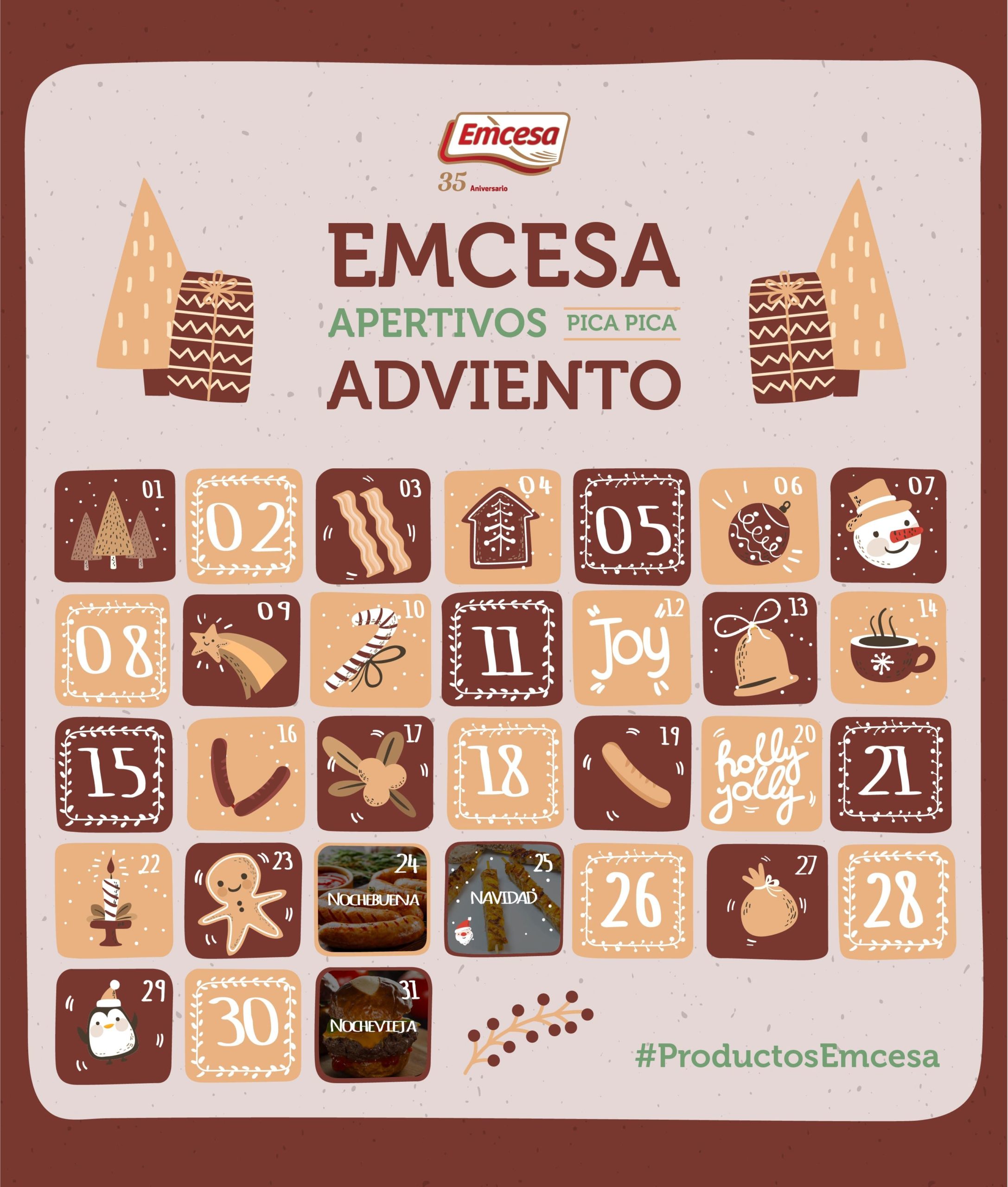 Emcesa propone sus aperitivos ‘pica pica’ de Adviento