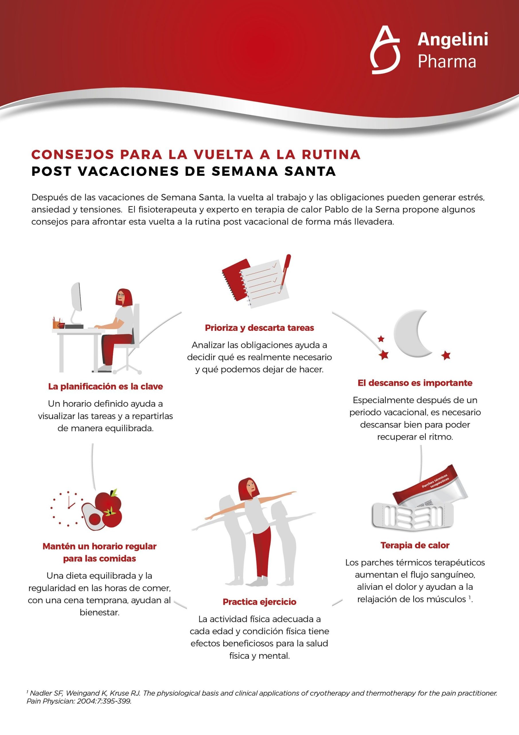 De la Serna propone algunos consejos para la vuelta a la rutina post vacaciones