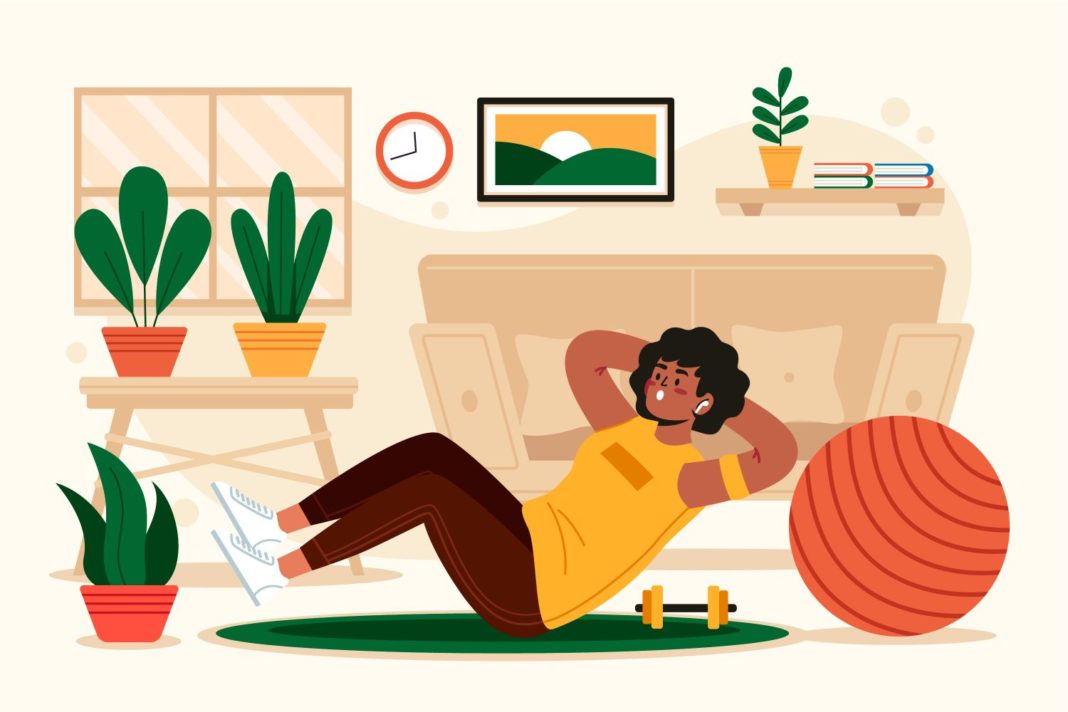Foto de fuertesingym.com Beneficios del deporte en casa