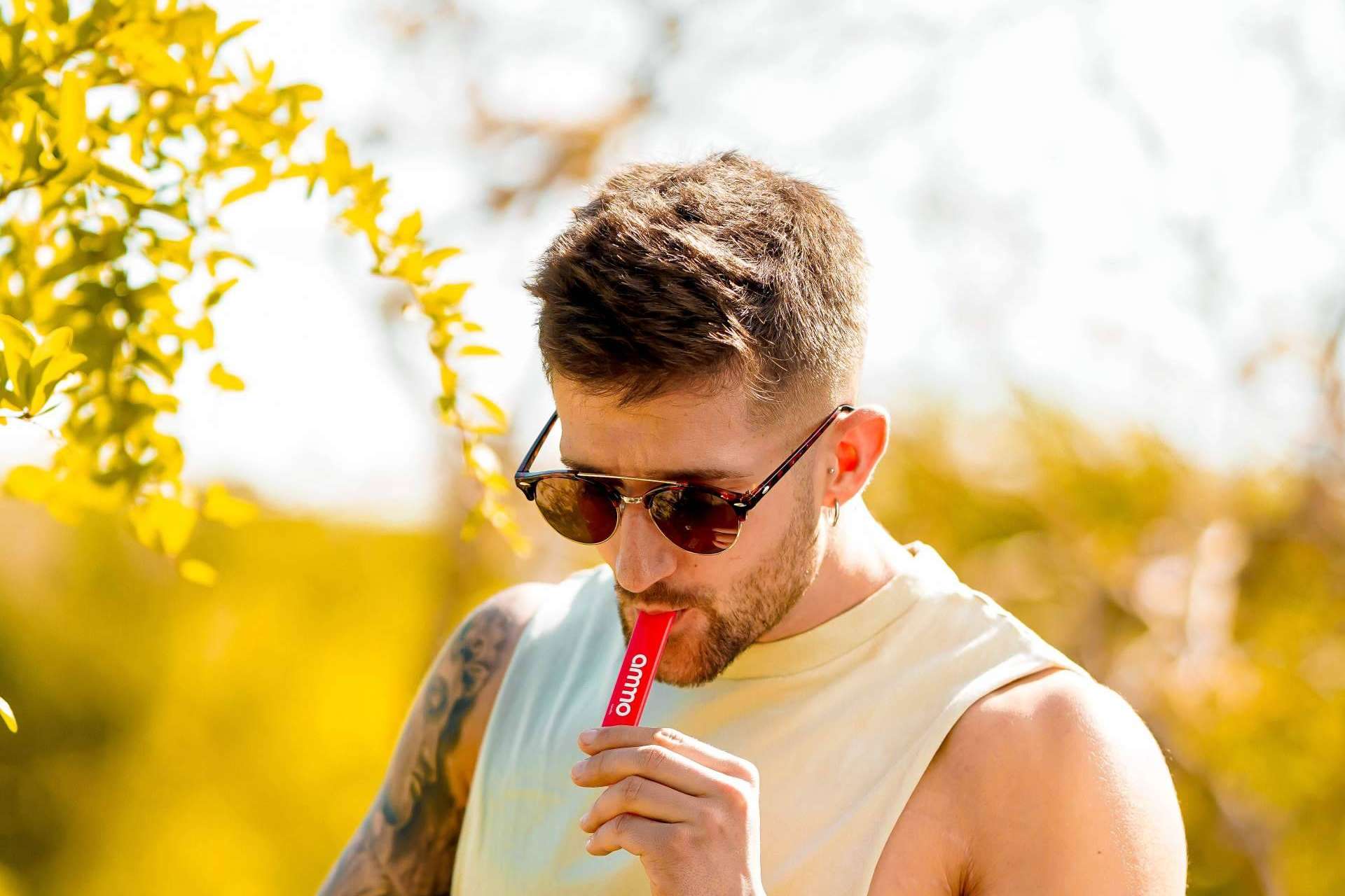 Los dispositivos desechables de Ammo Vaper son una opción ideal para usar en festivales, terrazas y eventos de verano